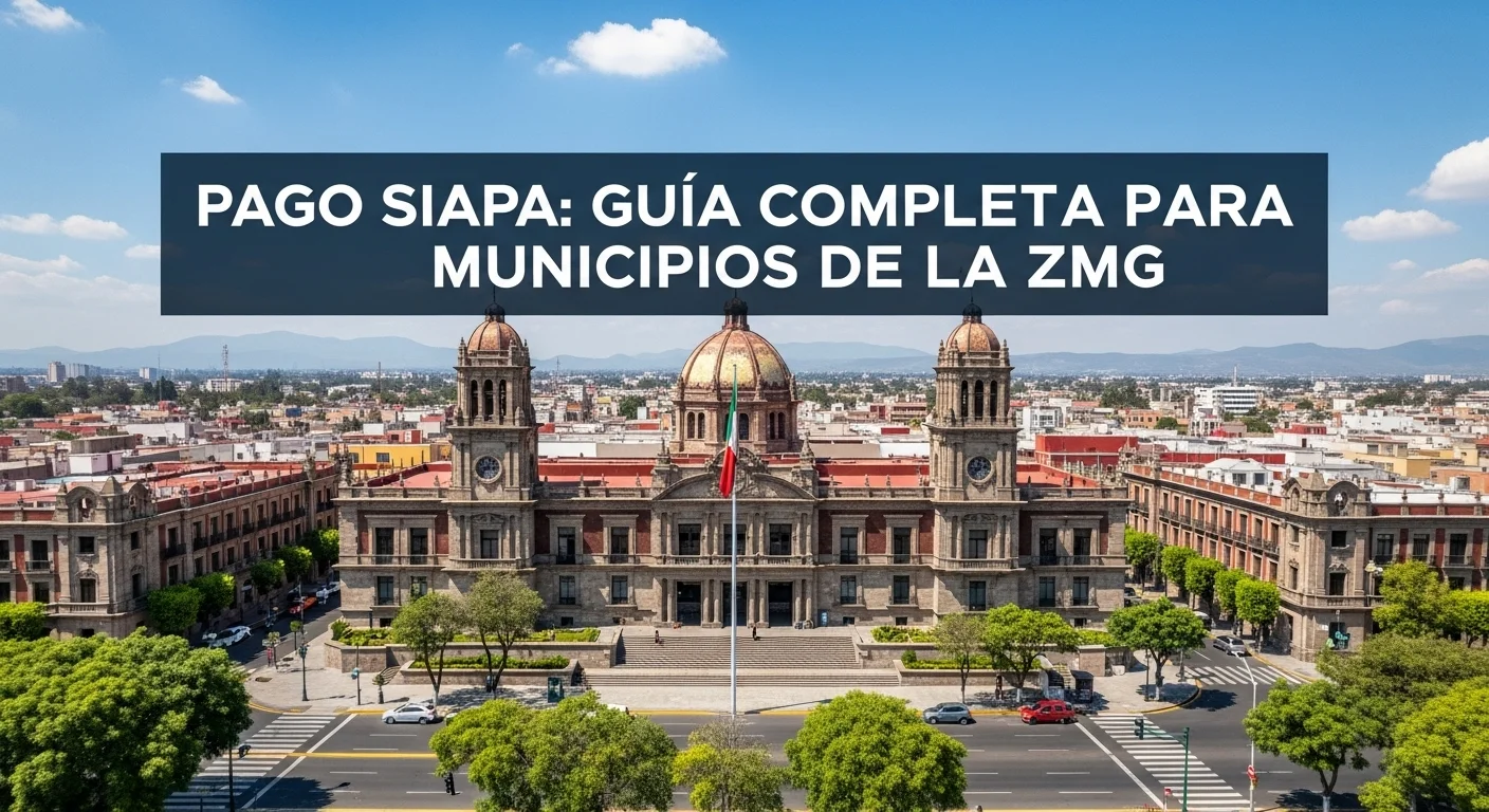 Vista del Ayuntamiento de Guadalajara, simbolizando la gestión de servicios públicos y el pago Siapa en los municipios.