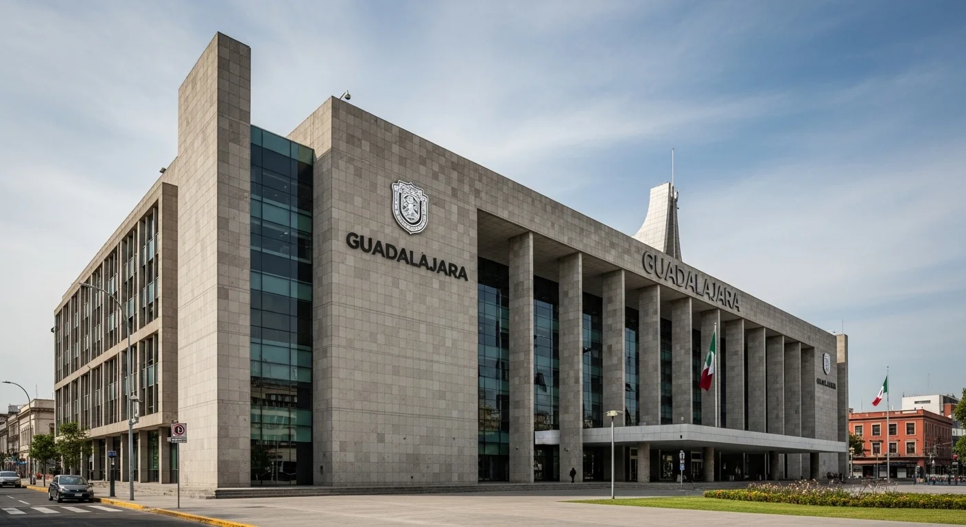 Vista del Palacio Municipal de Guadalajara, sede de uno de los ayuntamientos clave en la gestión del SIAPA Recibo.