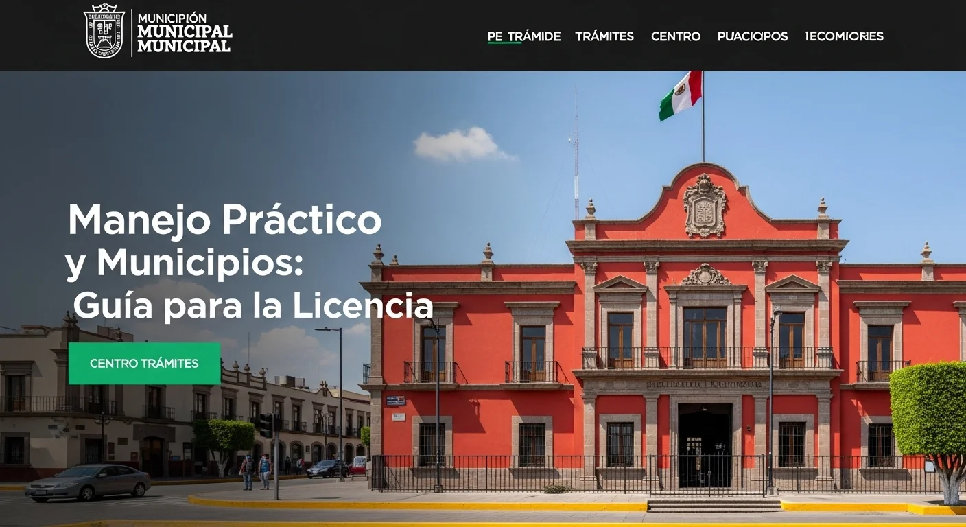 Fachada de un palacio municipal en México, donde se realizan trámites como el permiso para practicar manejo.