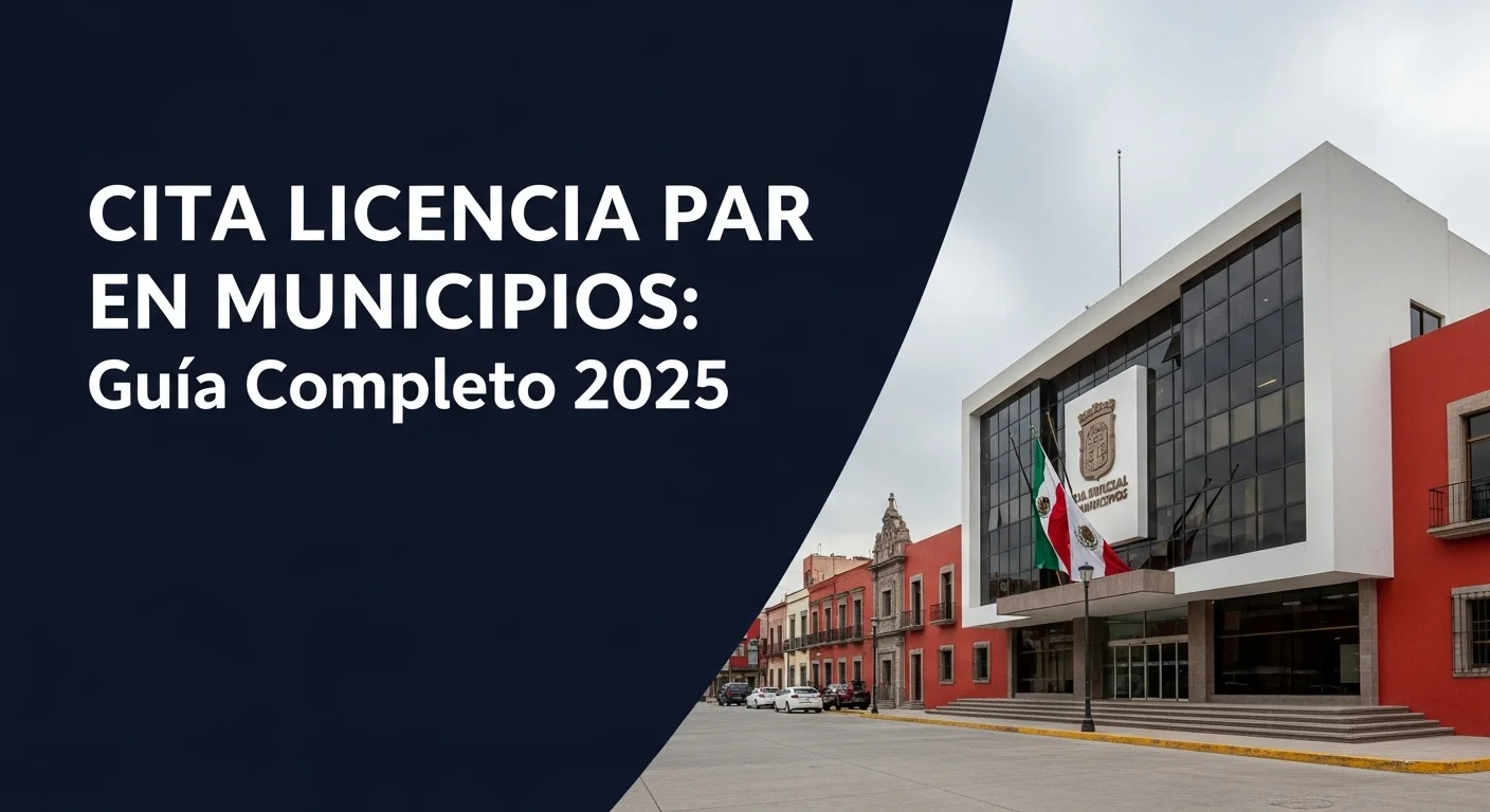 Fachada de un palacio municipal en México, simbolizando la modernización de los servicios públicos y trámites como la cita para licencia.