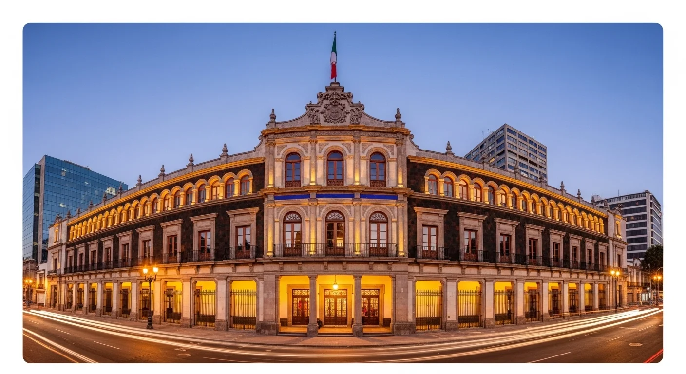 Fachada de un palacio municipal en México, representando el centro del gobierno local donde se toman decisiones sobre obras públicas.