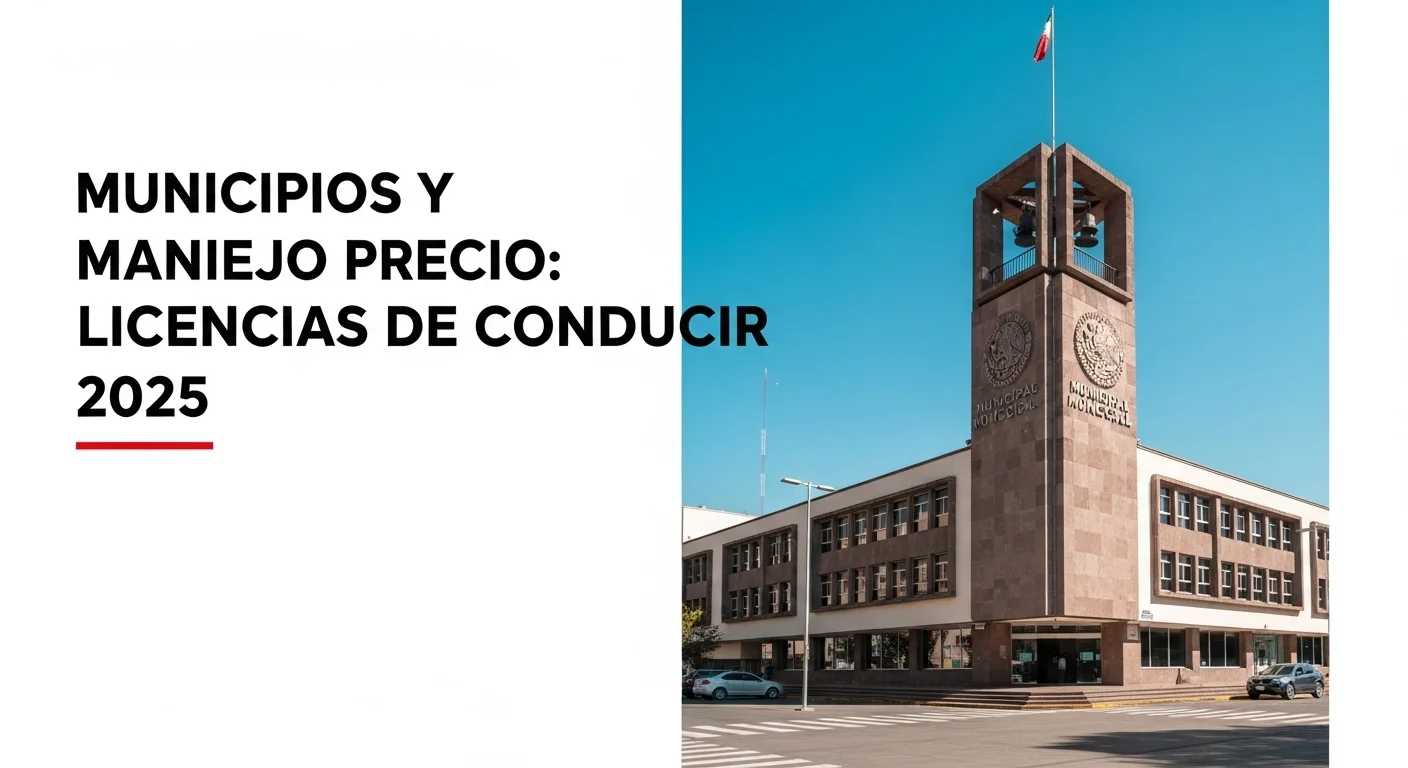 Palacio municipal de un ayuntamiento en México, simbolizando la gestión y el manejo precio de servicios como la licencia de conducir.