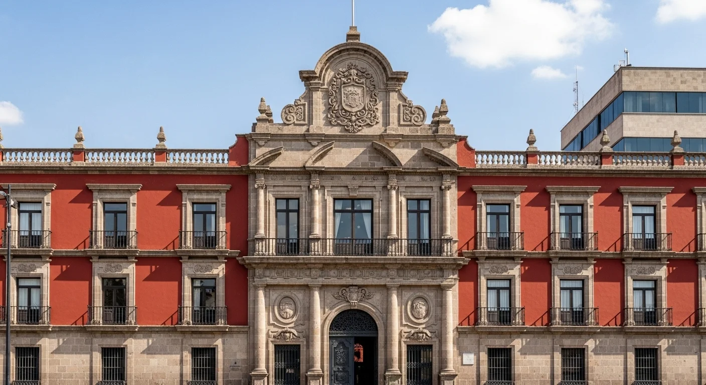 Fachada de un palacio municipal mexicano, simbolizando la autoridad del ayuntamiento para crear y aplicar un reglamento.