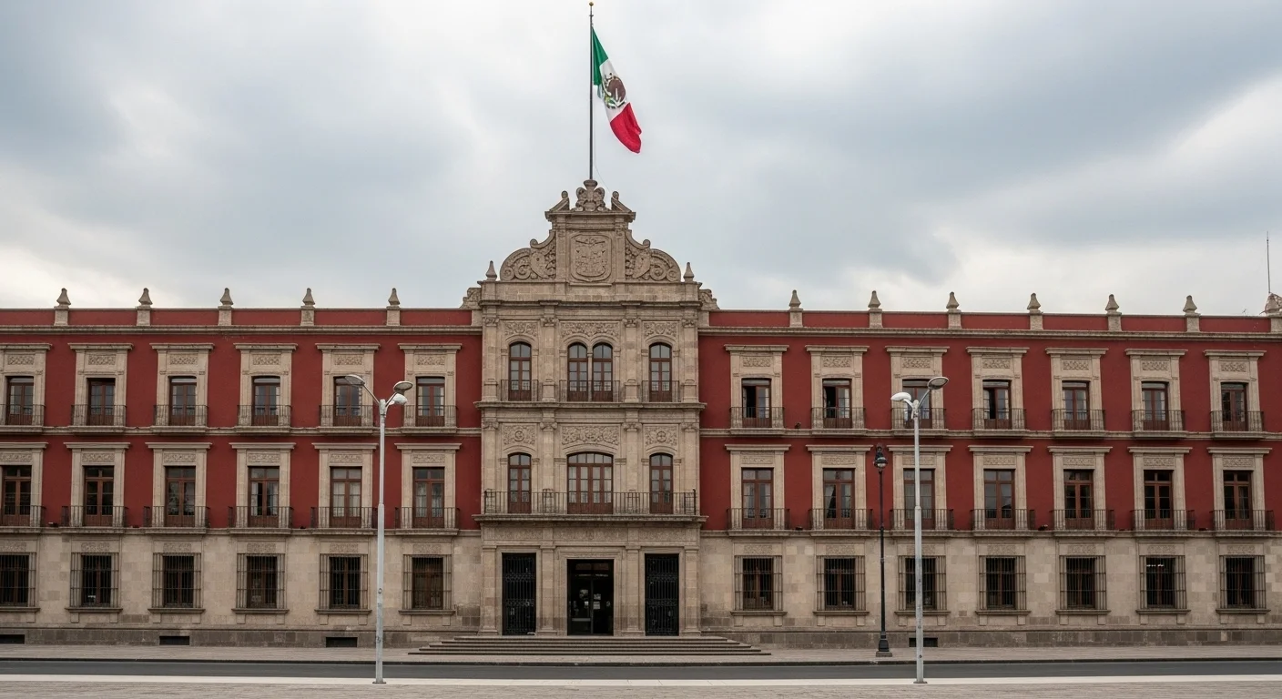 Fachada de un palacio municipal en México, simbolizando el rol del ayuntamiento en la creación del reglamento básico de tránsito.