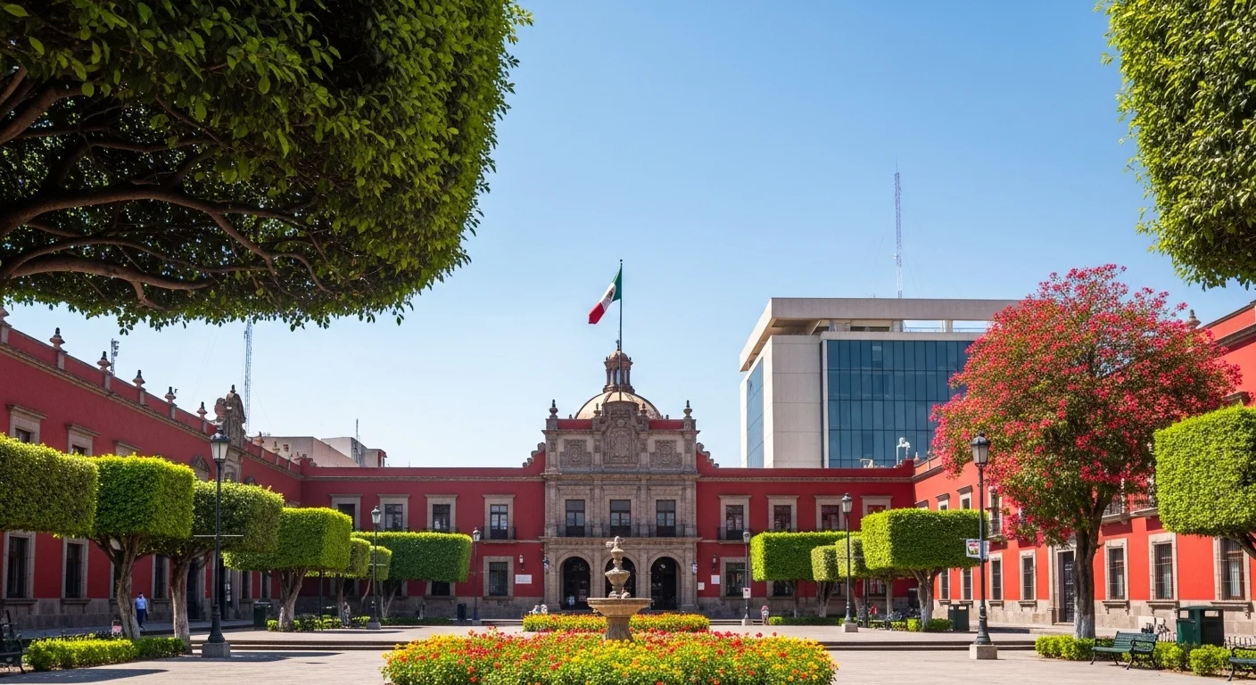Fachada de un palacio municipal en México, simbolizando la gestión del ayuntamiento en la seguridad vial.