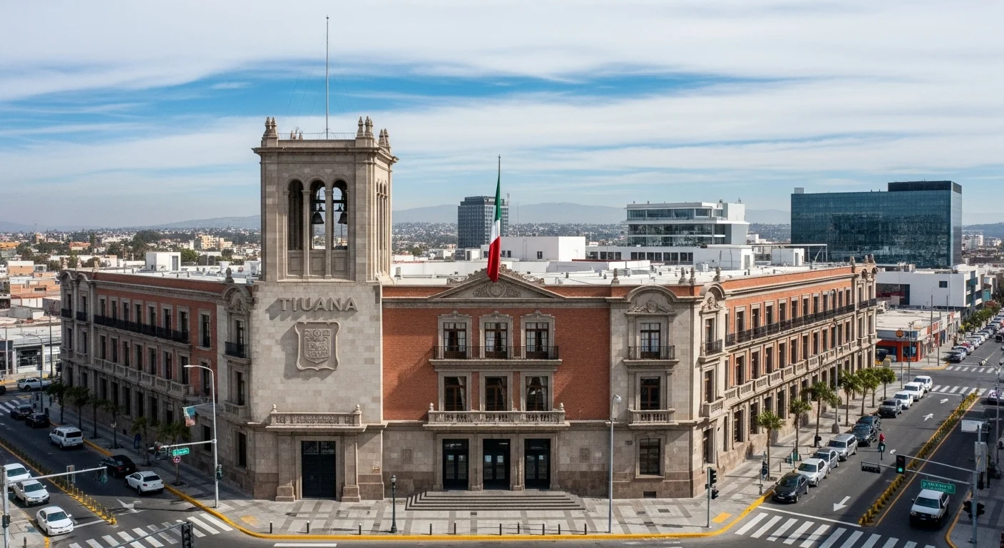 Edificio del Palacio Municipal de Tijuana, sede del ayuntamiento y gobierno municipal.