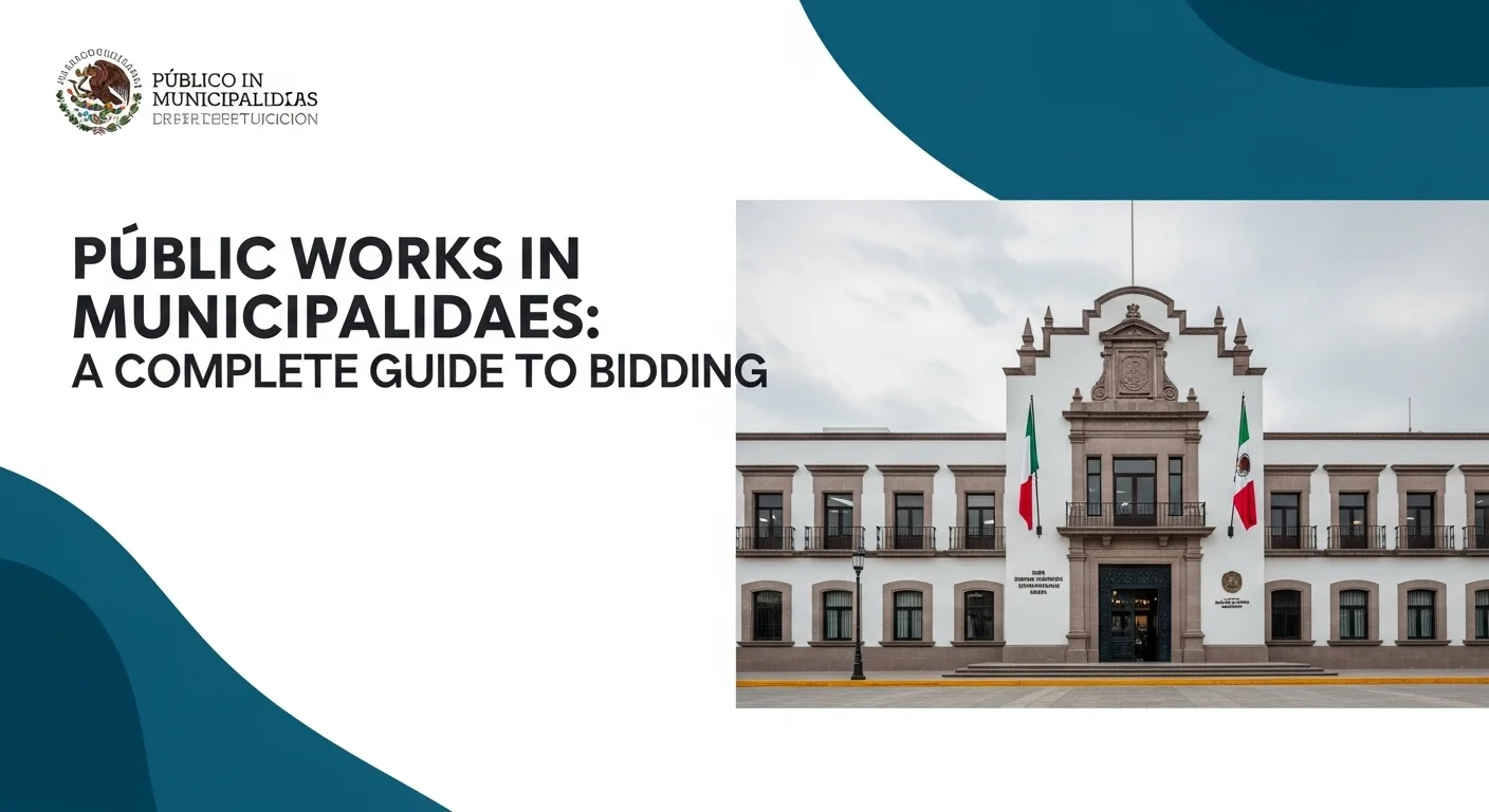 Fachada de un palacio municipal en México, donde se realizan los concursos de obra pública y se gestiona la infraestructura local.