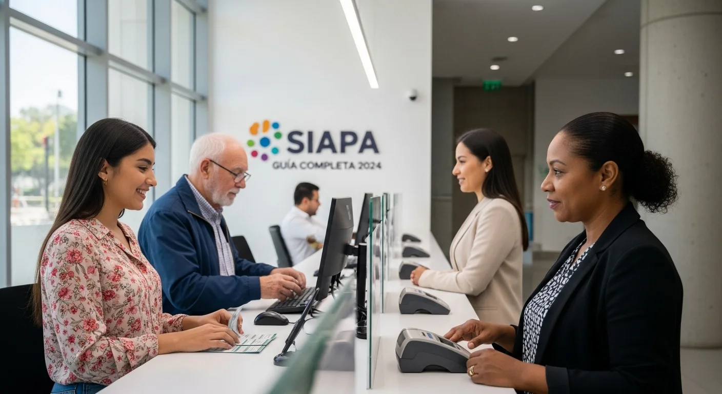 Ciudadanos realizando pagos en una oficina del SIAPA en Guadalajara, representando el impacto de los descuentos en los municipios.