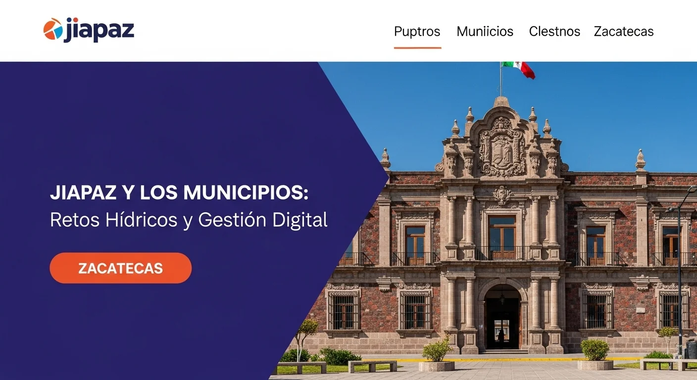 Fachada del Ayuntamiento de Zacatecas, representando la colaboración de los municipios con Jiapaz.