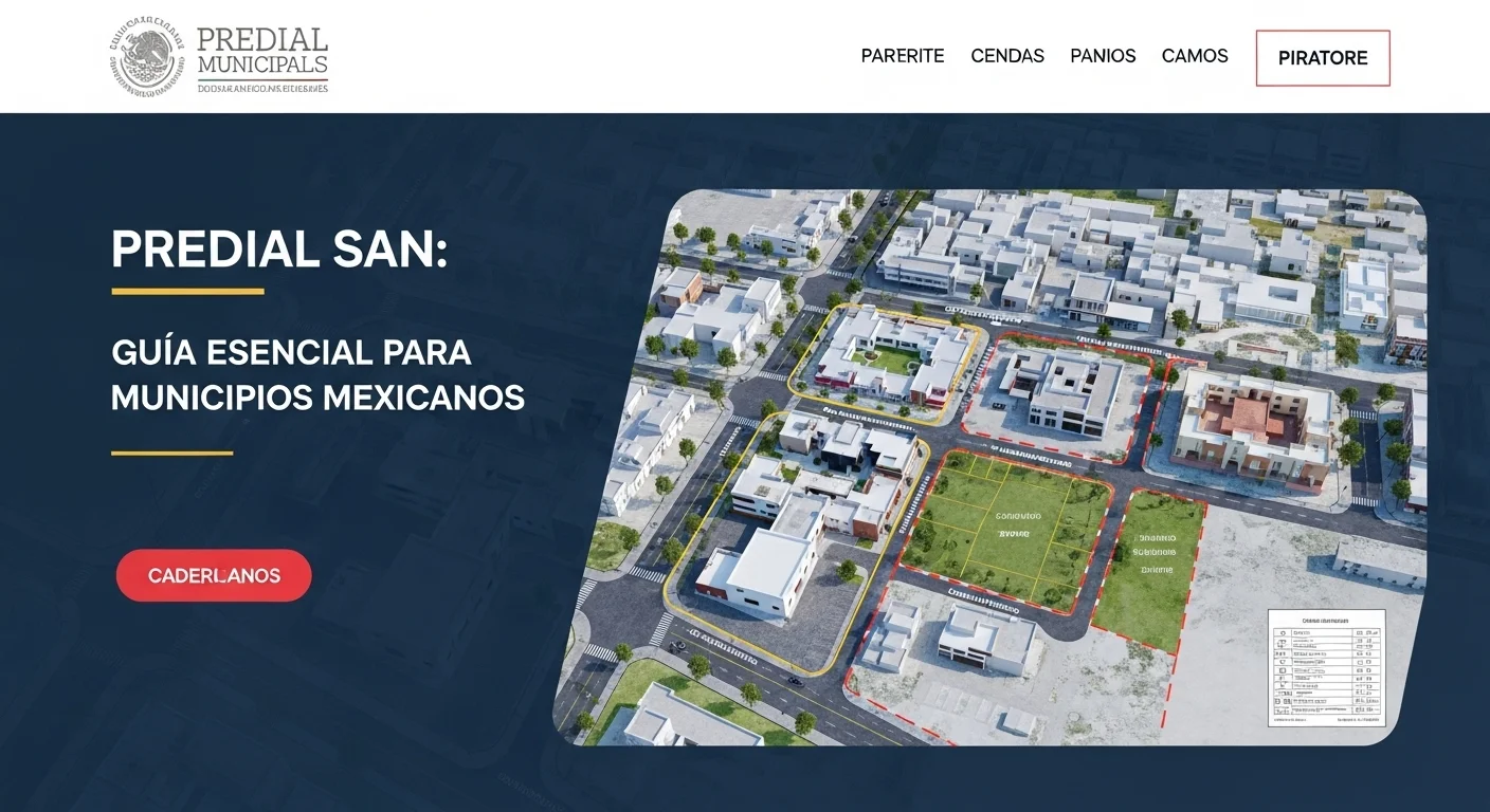 Ejemplo de un mapa catastral digitalizado, herramienta clave para el cálculo del predial en los municipios modernos.