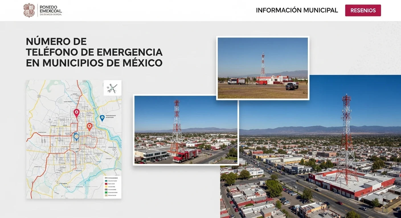 Mapa de riesgos en un municipio mexicano, destacando la importancia de la infraestructura de comunicación de Protección Civil.