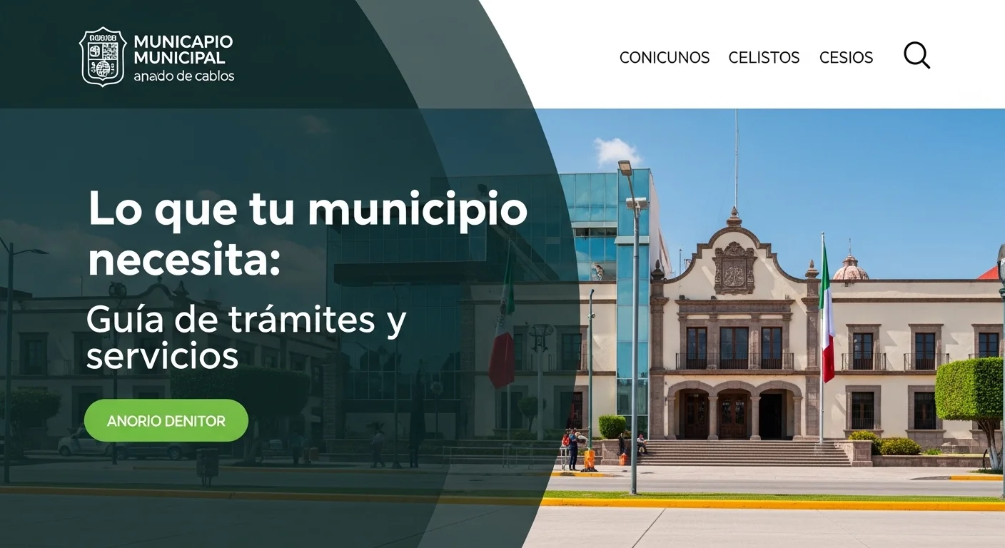 Palacio municipal de una ciudad mexicana, simbolizando el gobierno y los servicios que los municipios necesitan proveer.