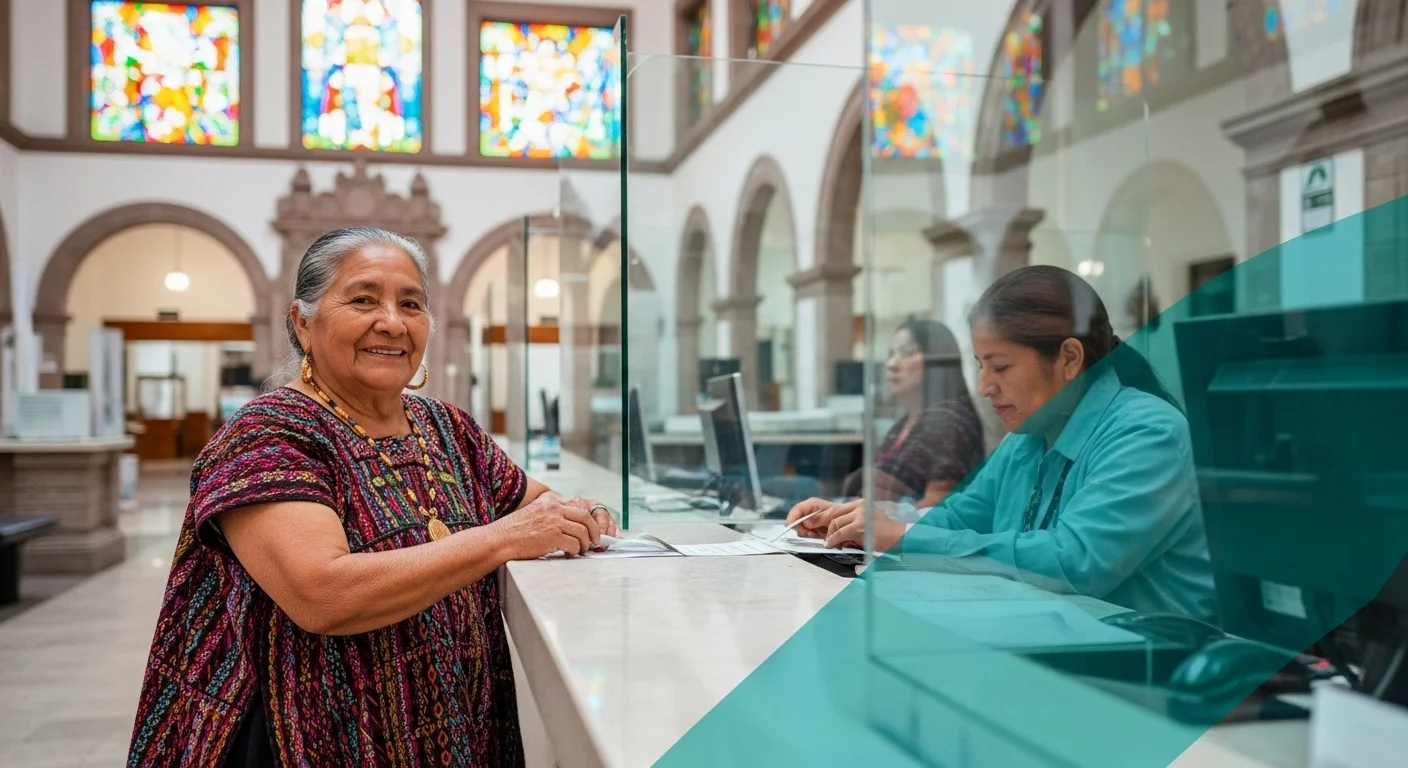Ciudadano realizando el pago de sus impuestos en un palacio municipal de México, reflejando la importancia de la contribución ciudadana.