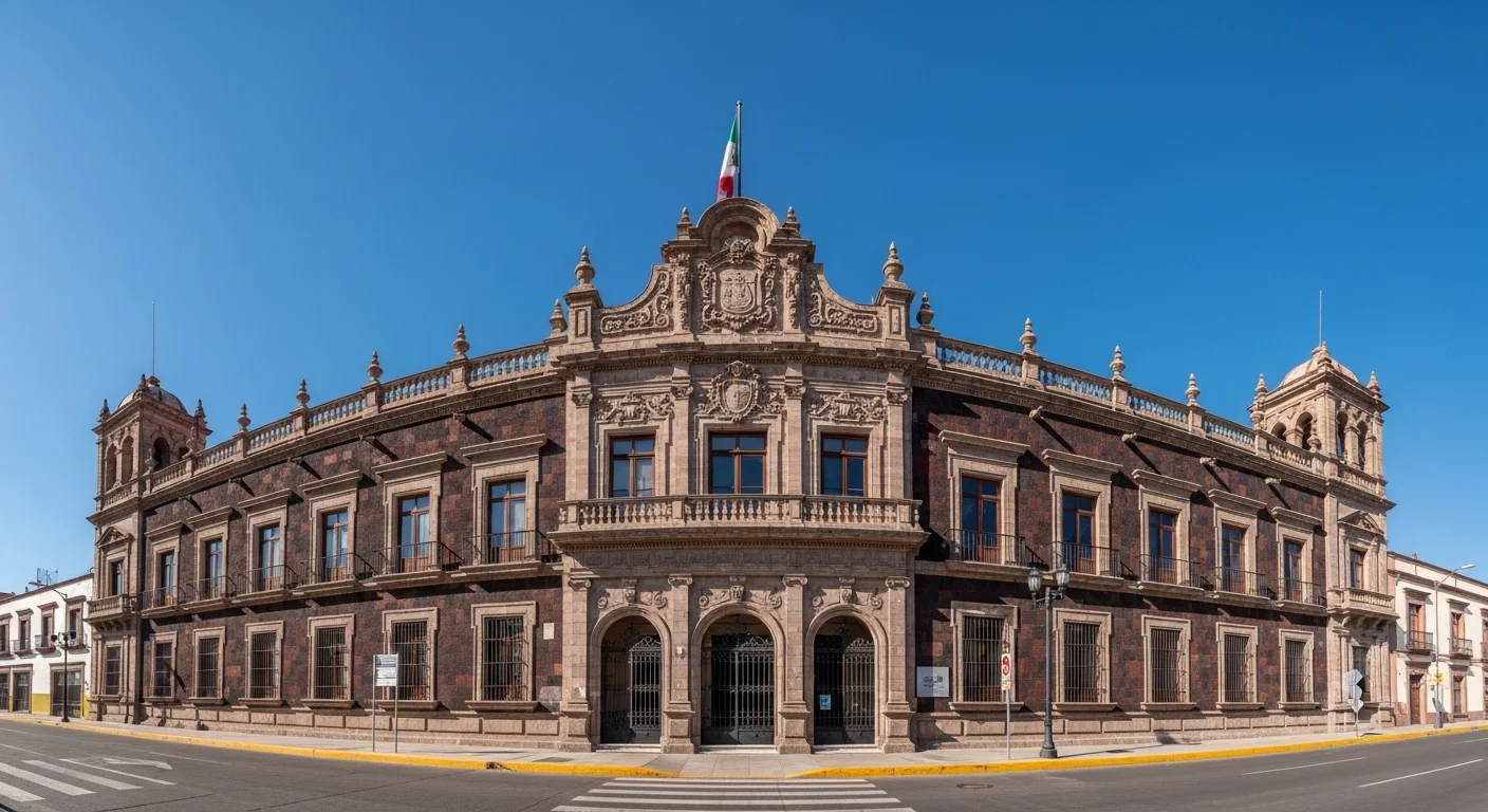 Fachada de un palacio de gobierno municipal en México, simbolizando las ofertas de empleo en los municipios.