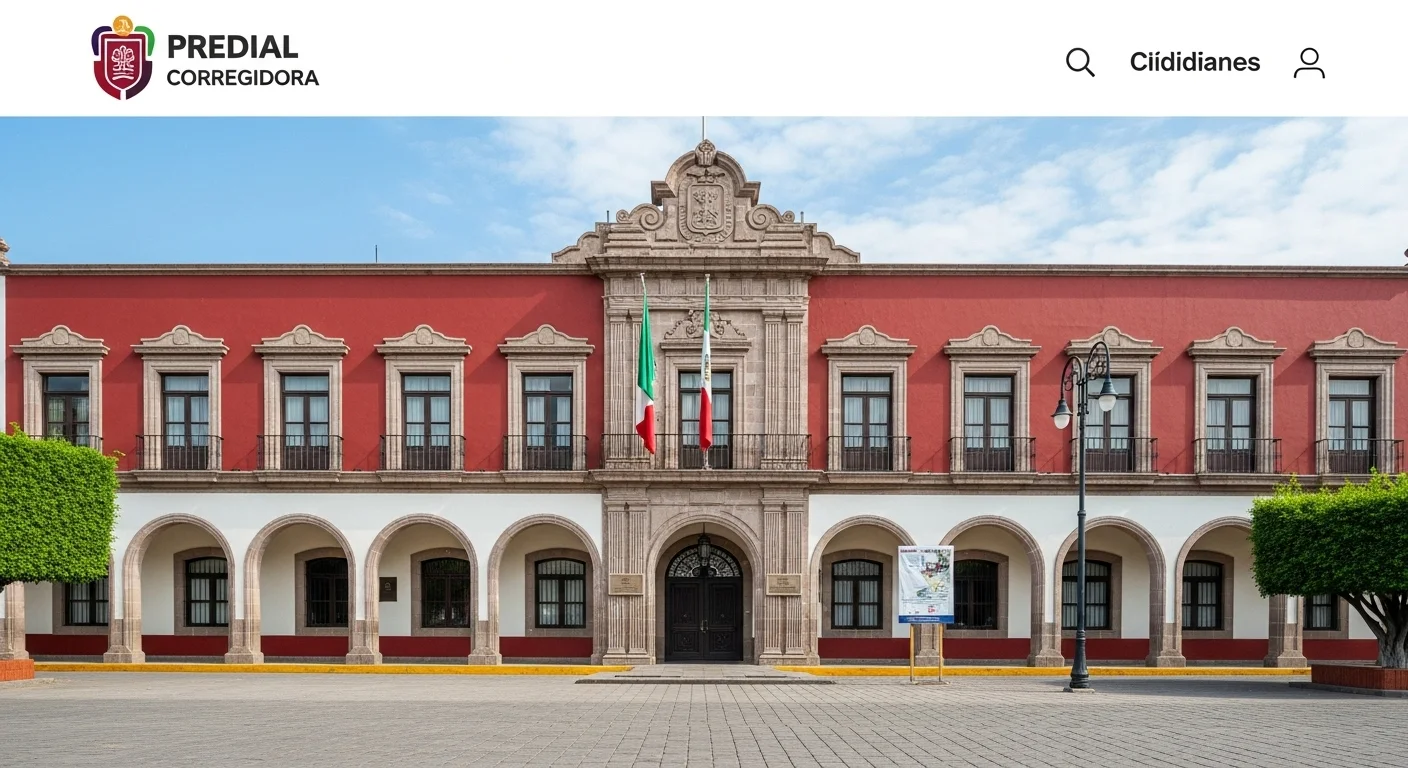 Fachada del Palacio Municipal de Corregidora, sede del ayuntamiento y un ejemplo de la administración pública en los municipios mexicanos.