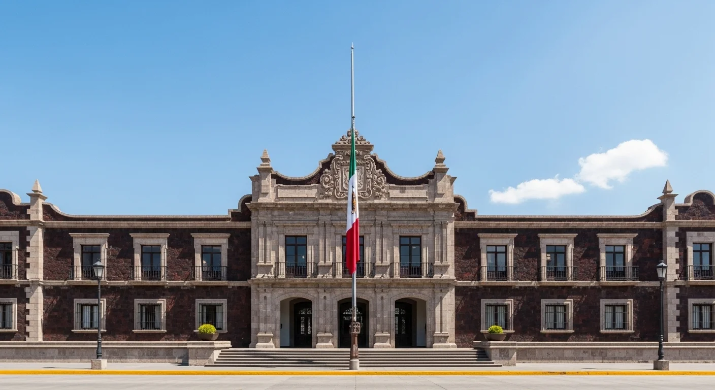 Fachada del Palacio Municipal de Santa Catarina, Nuevo León, representa el centro de gobierno y administración de los municipios en México.