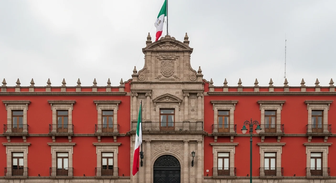 Fachada de un palacio municipal mexicano, simbolizando la recaudación del impuesto predial por parte de los municipios.