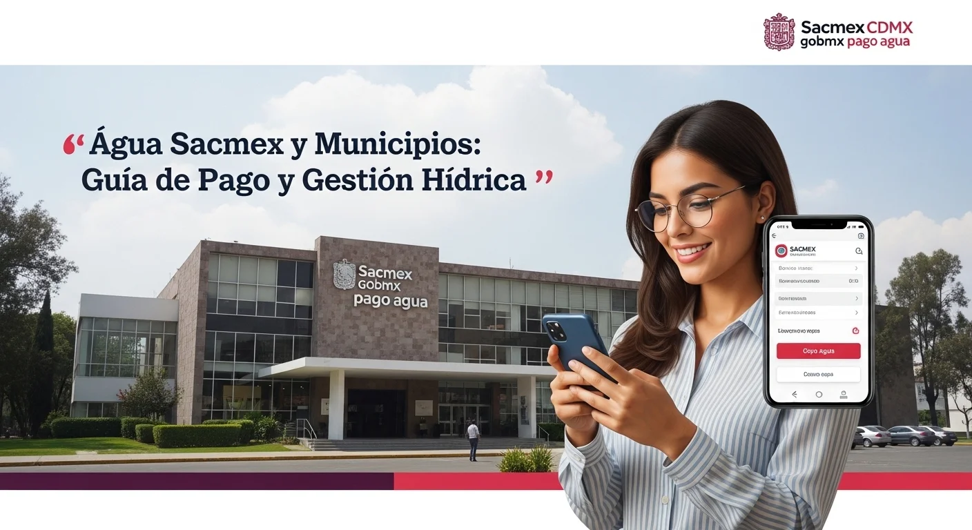 Ciudadano realizando el pago de agua sacmex en línea a través del portal sacmex cdmx gob mx pago agua.