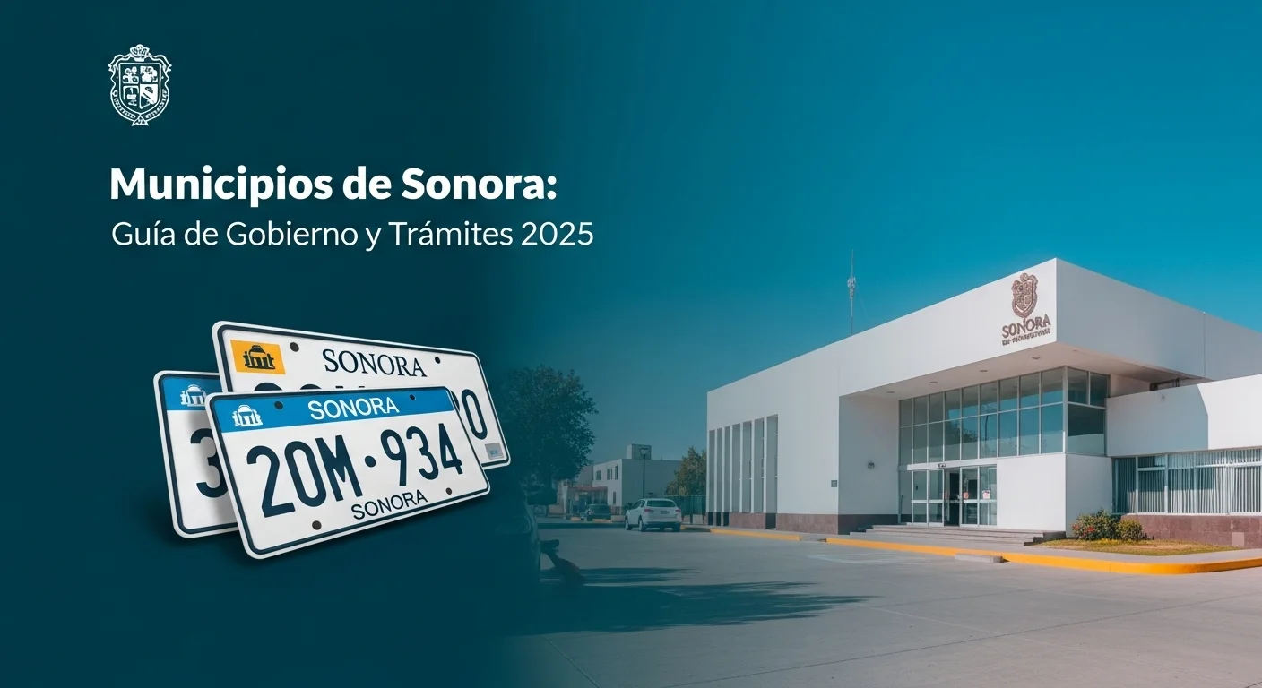 Imagen ilustrativa de placas vehiculares de Sonora, mostrando un elemento clave del alta vehicular y el reglamento de tránsito.