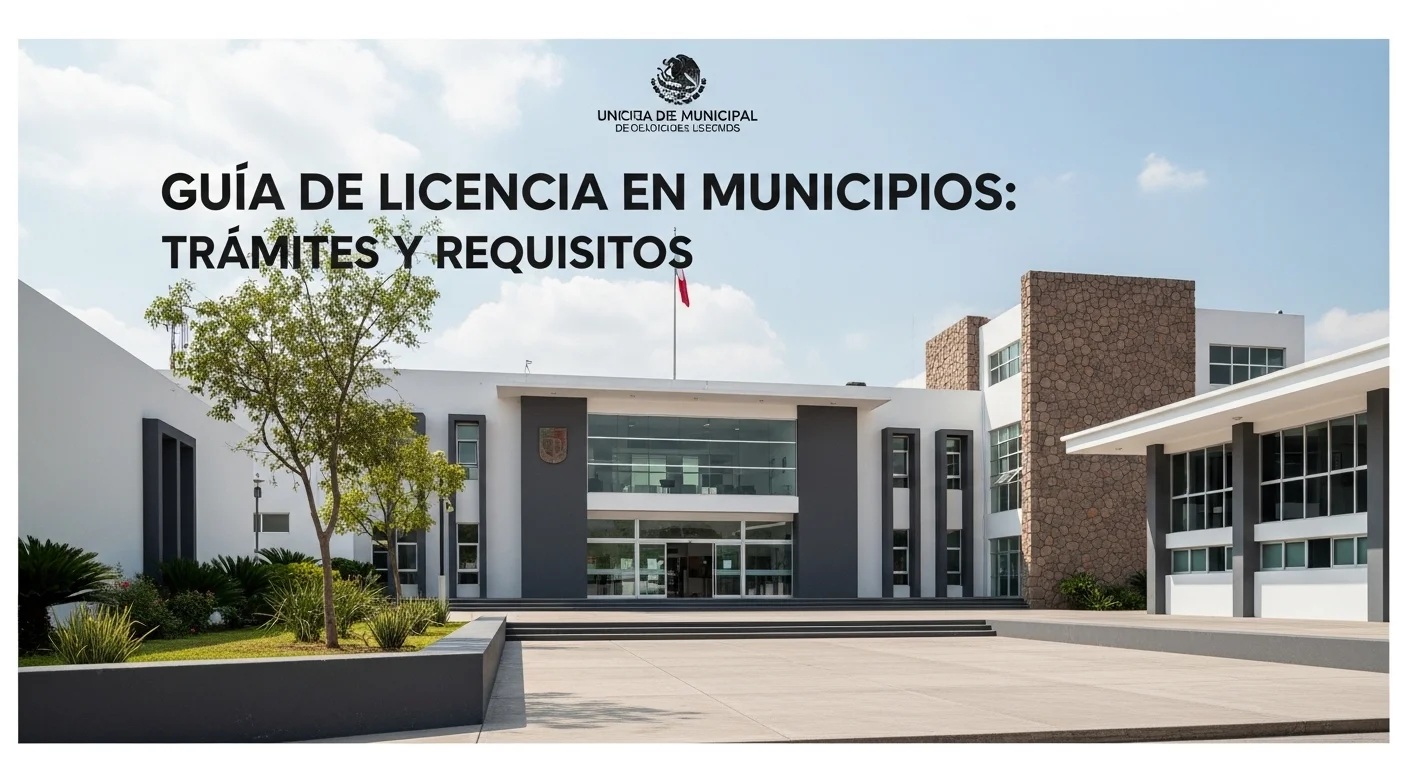 Edificio de un ayuntamiento en un municipio de México, simbolizando el proceso para obtener una licencia municipal.